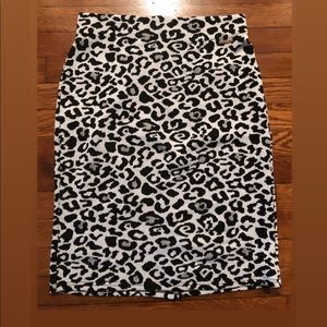 Marc New York leopard skirt